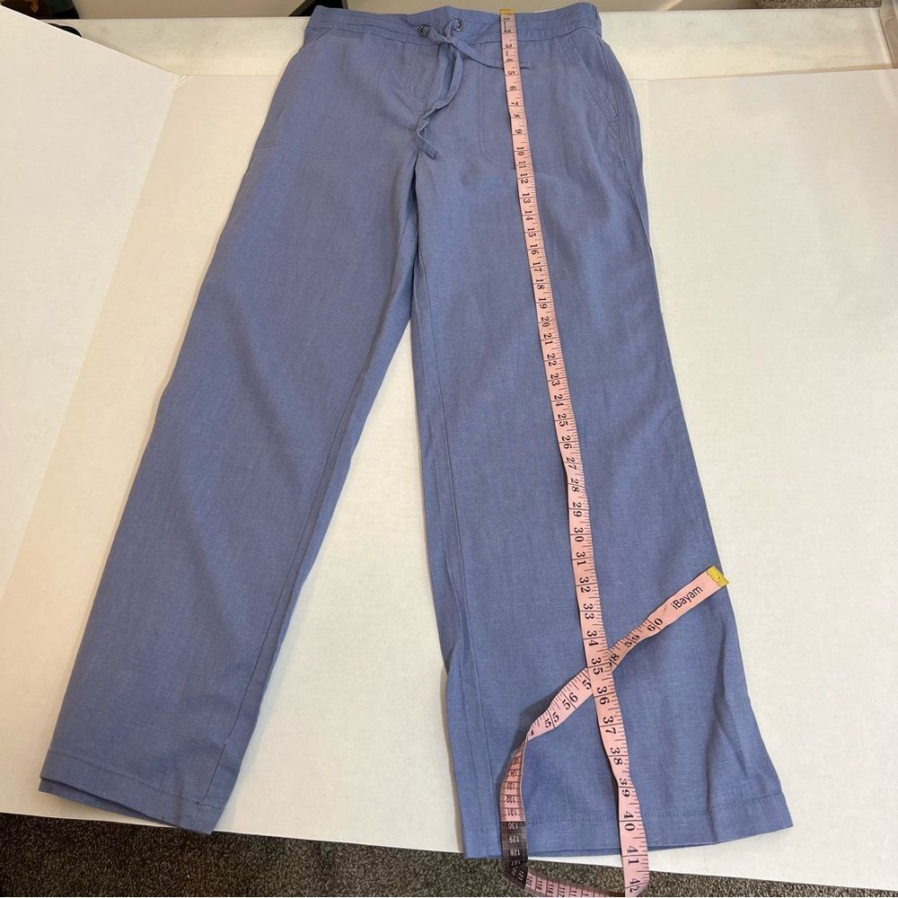 NWT Denim & Co. Linen Blend Pull-On Full-Length Pants | Size XS - Picture 8 of 10